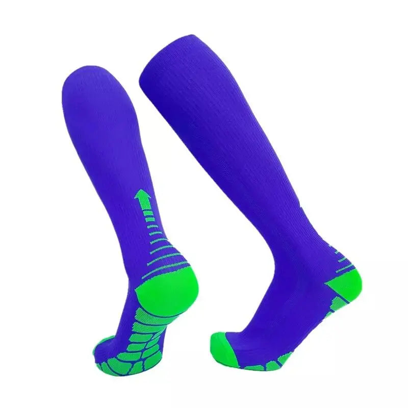 Running Men Women Compression Socks For Football Anti Fatigue Pain Relief 20-30 Mmhg Black Compression Socks Fit For Sport Socks