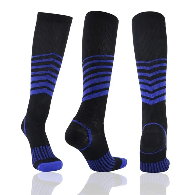 Running Men Women Compression Socks For Football Anti Fatigue Pain Relief 20-30 Mmhg Black Compression Socks Fit For Sport Socks