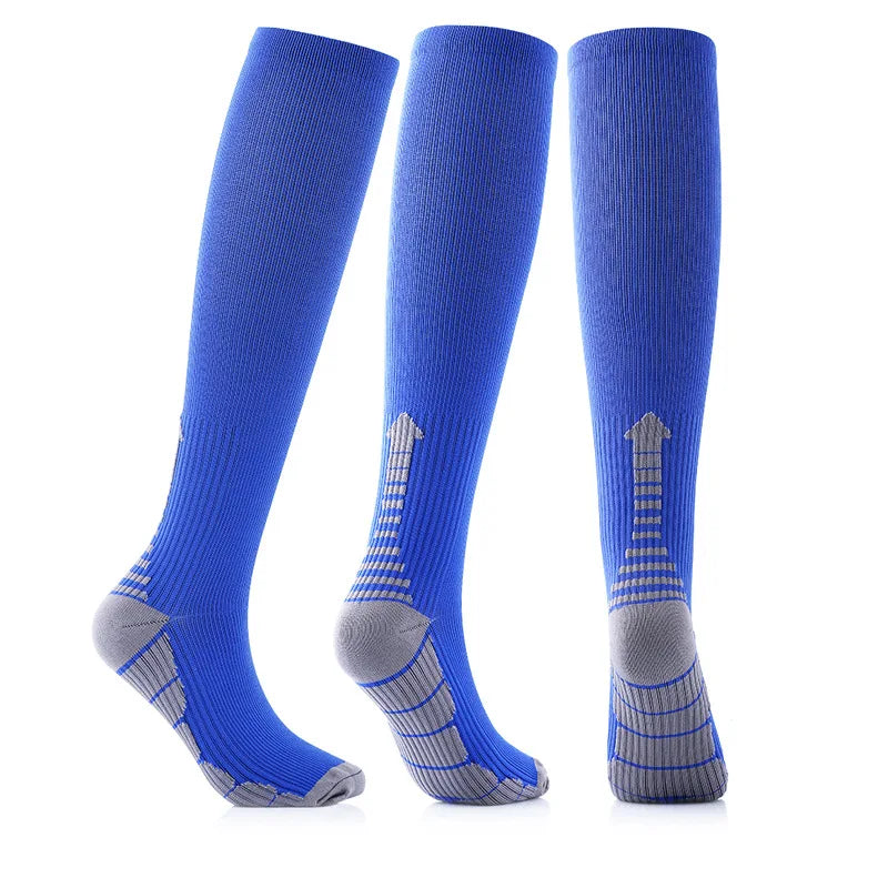 Running Men Women Compression Socks For Football Anti Fatigue Pain Relief 20-30 Mmhg Black Compression Socks Fit For Sport Socks