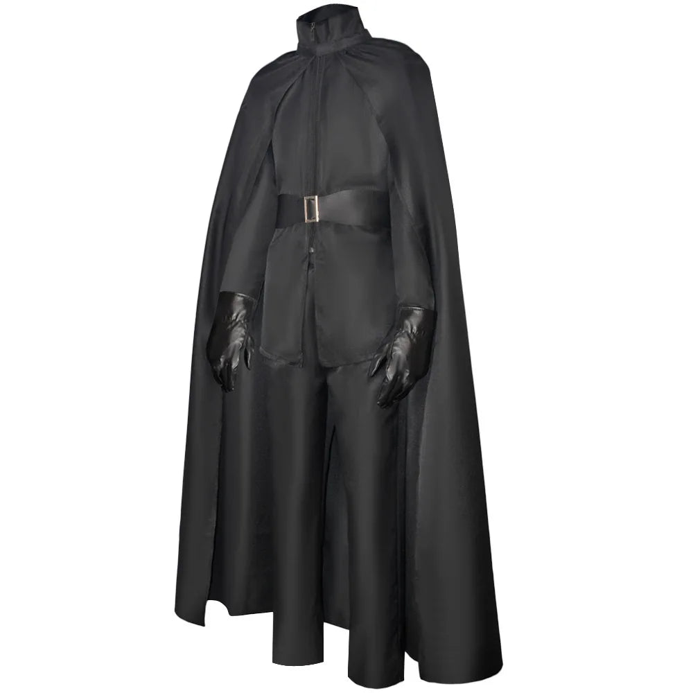 V Cosplay Costumes Movie Vendetta Swordsman Black Uniform Cloak Halloween Carnival Party Dressing For Men