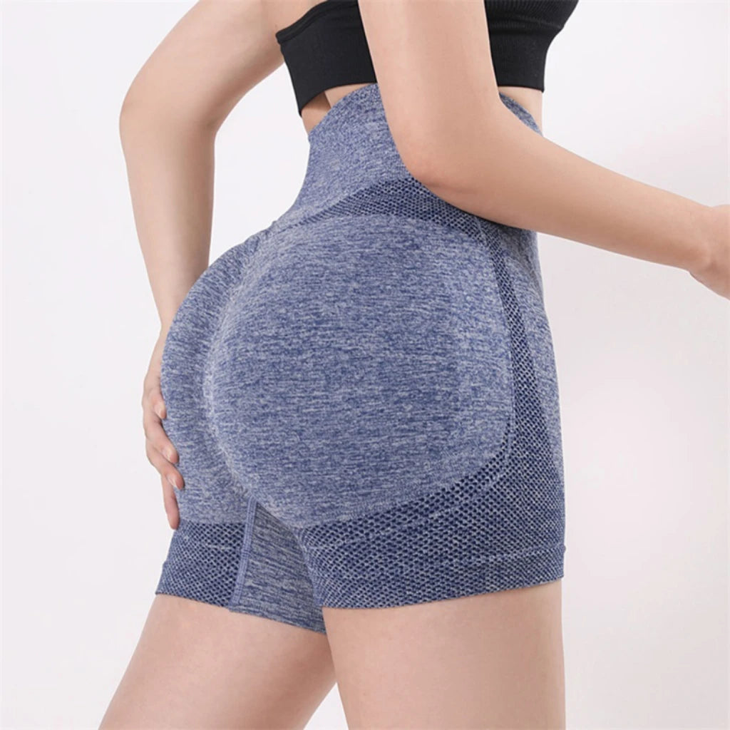 Grils Women Yoga Shorts High Waist Workout Shorts Fitness Yoga Lift Butt Fitness Ladies Yoga Gym Running Short Pants Sportswear