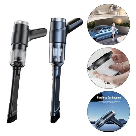 Ergonomic Handle Car Cordless Vacuum Cleaner Strong Power Suitable for A Wide Range of Household MiniHandheld Car Vacuum Cleaner