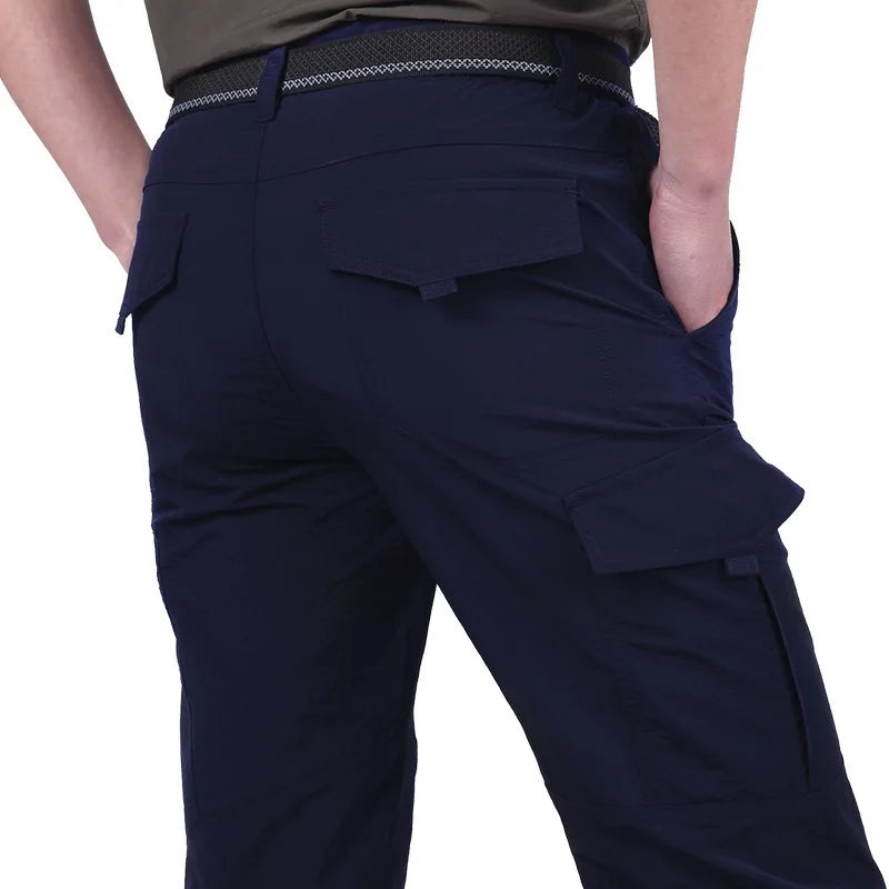 Outdoor Waterproof Tactical Cargo Pants Men Breathable Casual Army Military Long Trousers Male Quick Dry Cargo Pants