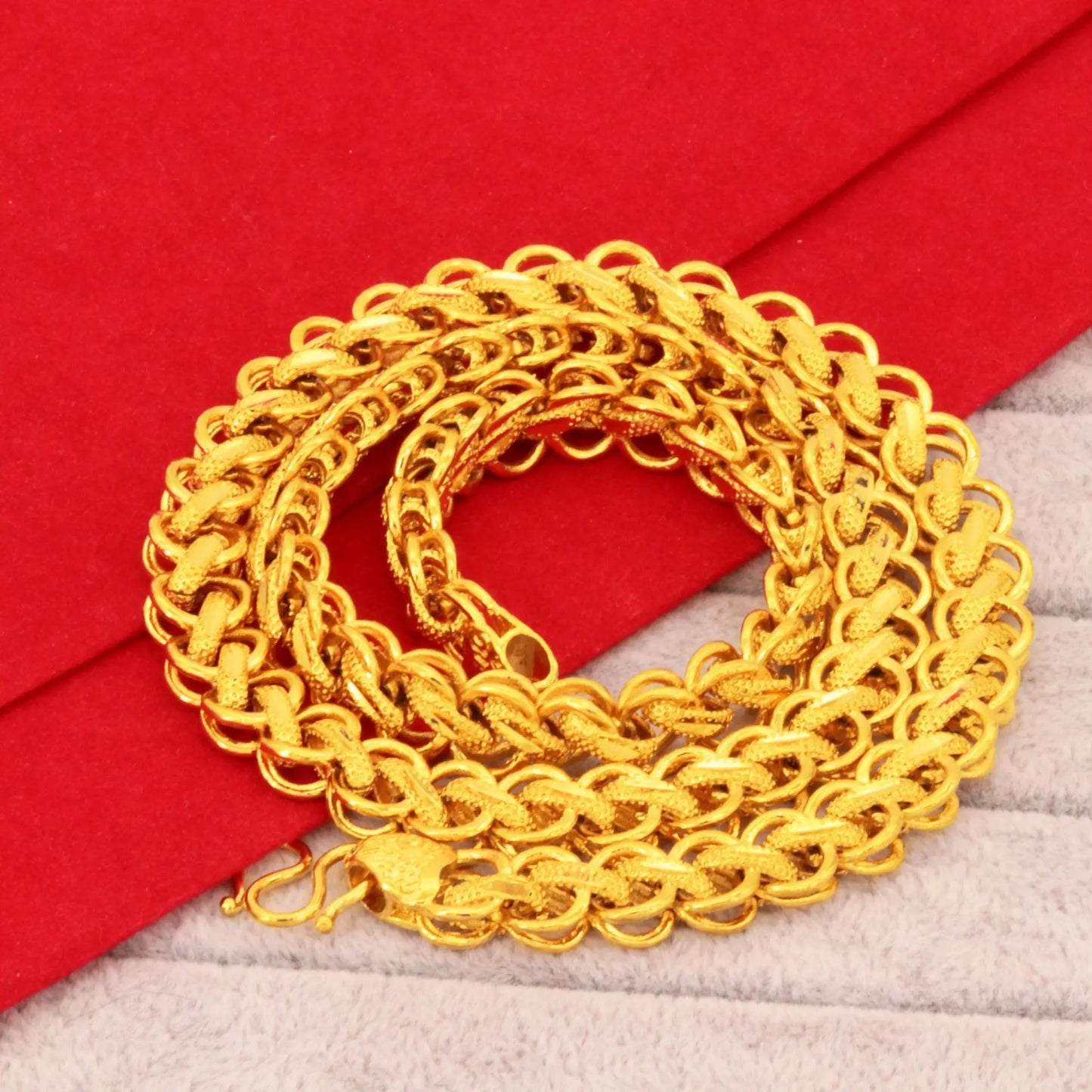 Dubai Gold Men's Necklace Thailand Chain Civil Cluster Wind Brass Gold-Plated Accessories