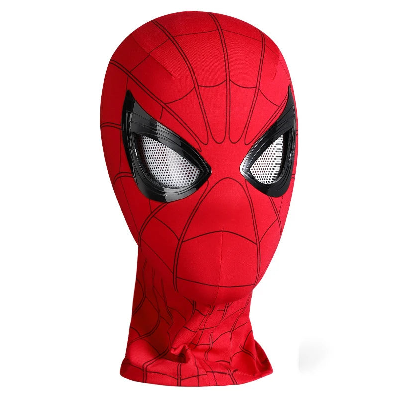 Spider Man Can Blink Masks Cosplay Miles Headgear Moving Eyes Model Party Props Elastic Toys Adults Kids HalloweenChristmasGifts