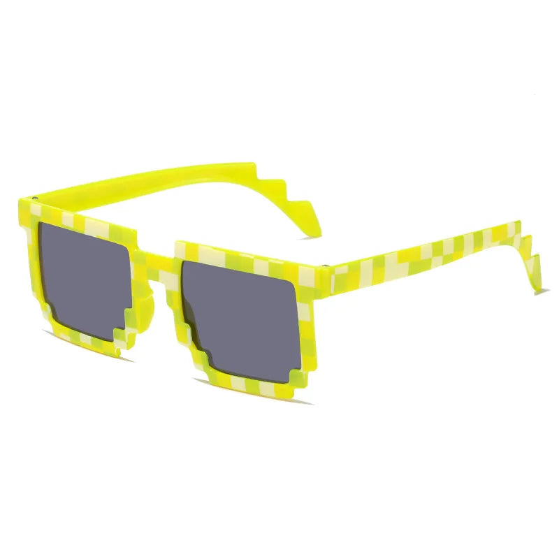 2023 New fashion Sun Glasses Hot Sale Sunglasses Creeper Glasses Novelty Mosaic Funny Goggles Boys Girls Pixel Eyewear