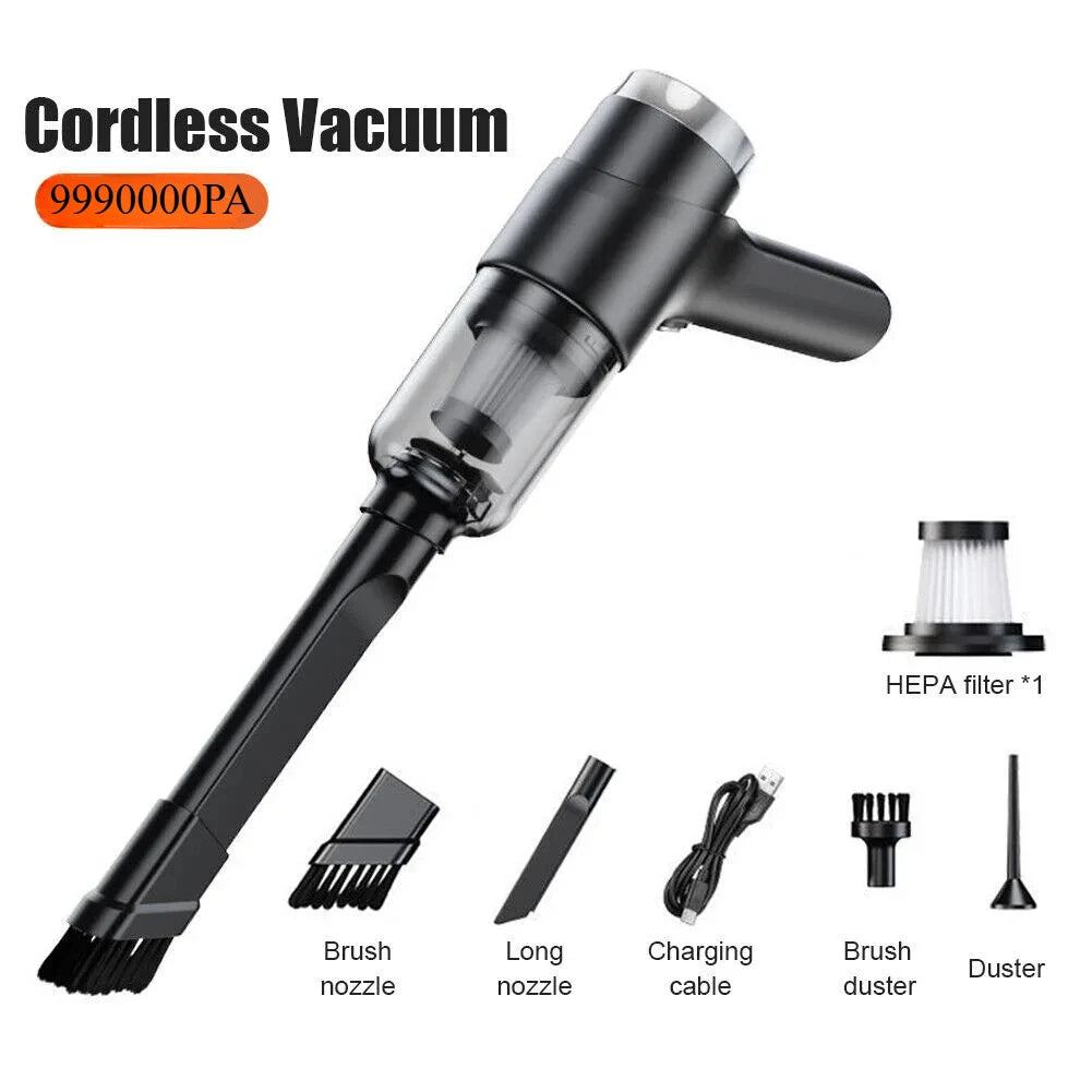 Ergonomic Handle Car Cordless Vacuum Cleaner Strong Power Suitable for A Wide Range of Household MiniHandheld Car Vacuum Cleaner