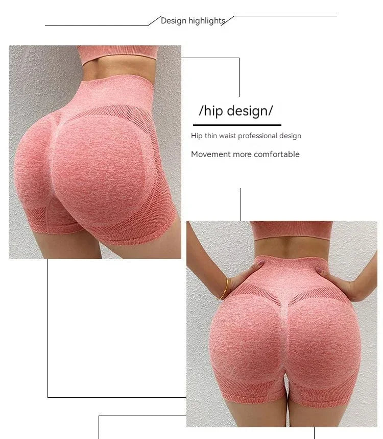 Sexy Booty Push Up Sport Yoga Shorts Women Seamless Spandex Running Cycling Short Fitness Leggings High Waist Female Gym Shorts