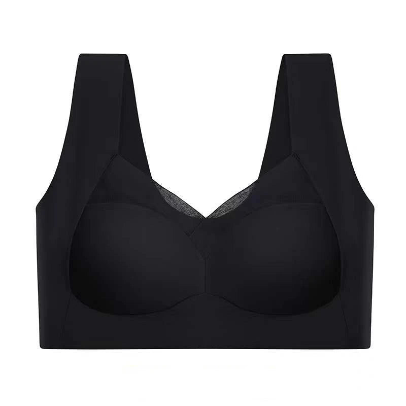 Women Lace Sport Bras Plus Size Seamless Bra Bralette Backless Lady Brassiere Vest Female Gathers Shock-Proof Wireless Top L-3XL