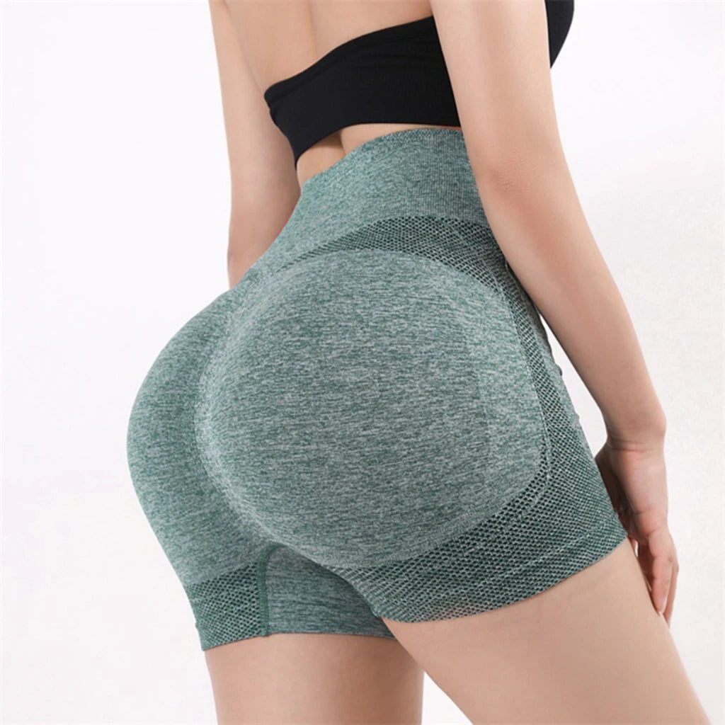 Grils Women Yoga Shorts High Waist Workout Shorts Fitness Yoga Lift Butt Fitness Ladies Yoga Gym Running Short Pants Sportswear