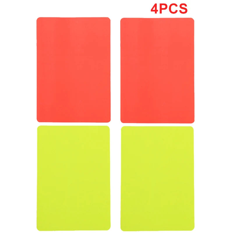 2PCS 4PCS 6PCS Soccer Referee Red Yellow Cards Football Match RefereeReferee Tool Warning and Ejection Cards