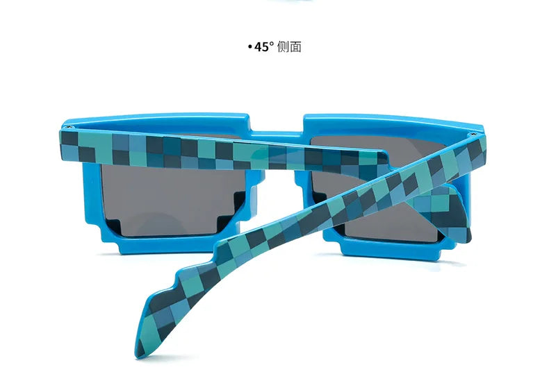 2023 New fashion Sun Glasses Hot Sale Sunglasses Creeper Glasses Novelty Mosaic Funny Goggles Boys Girls Pixel Eyewear