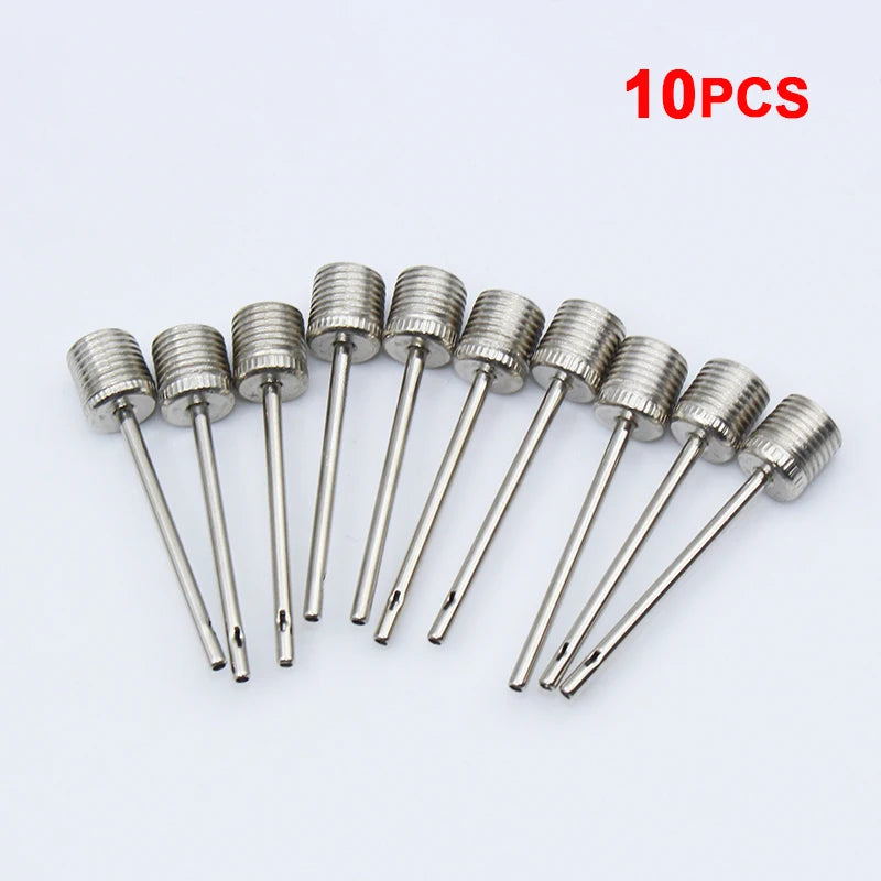 10/20Pcs Ball Air Needle Stainless Steel Pump Pin Basketball Inflating Needle Football Soccer Inflatable Valve Adaptors Nozzle