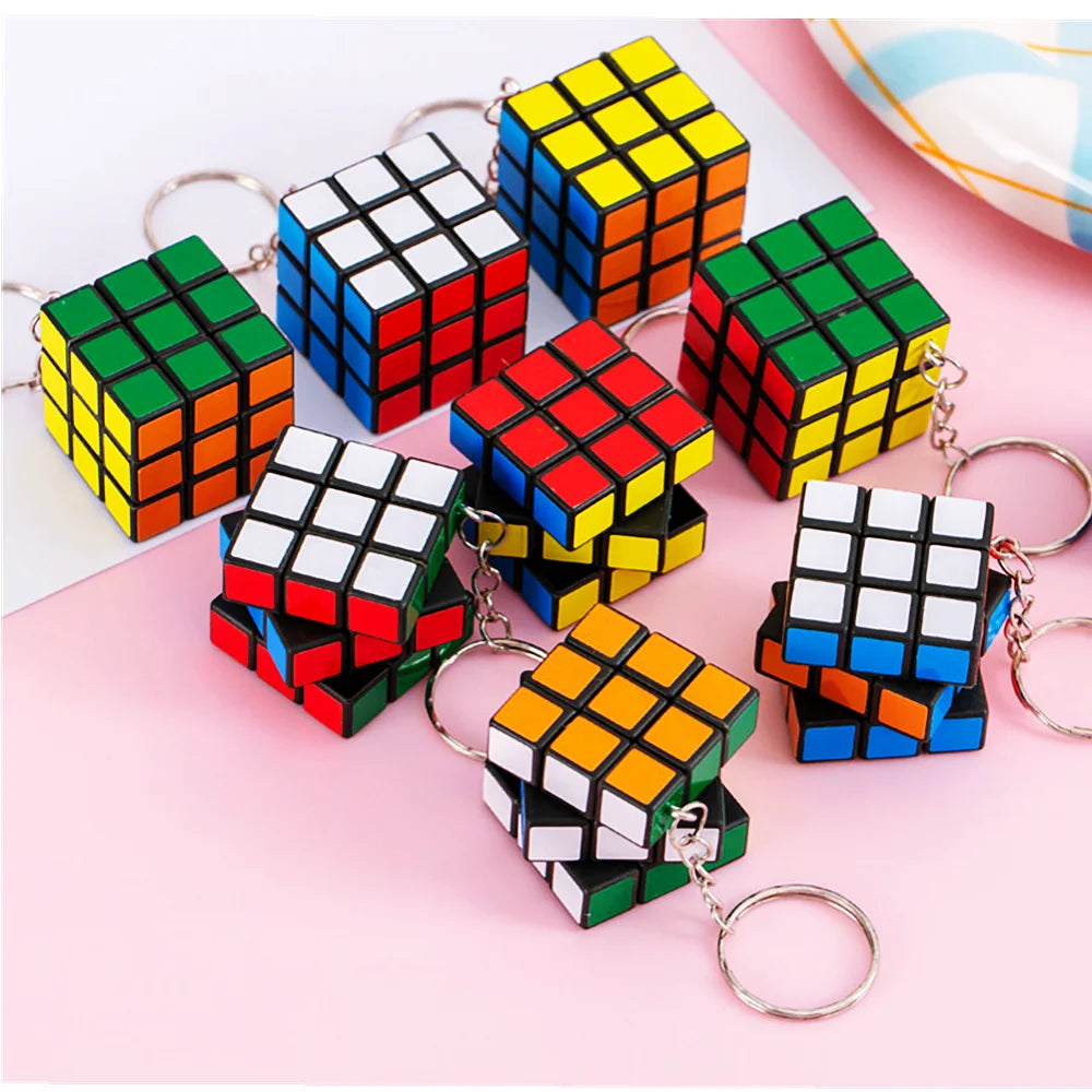 12Pcs 3cm Mini Magic Cube Children Educational Toys Kindergarten Prize Kids Birthday Party Favors Goodie Bag Pinata Fillers