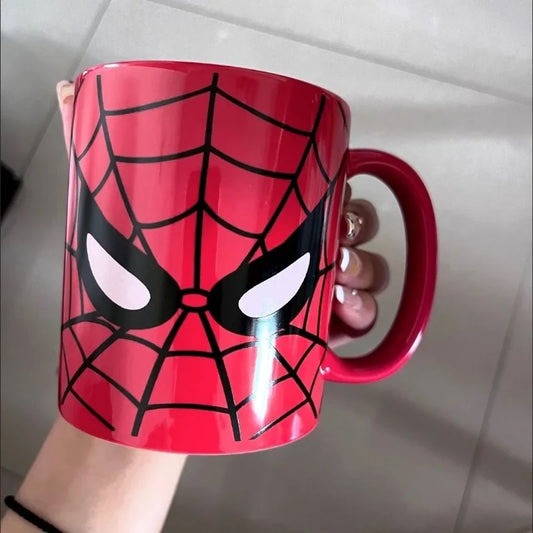 Marvel The Avengers Spiderman New Children's Home Fashion Cool Animation Ceramic Coffee Cup Student Birthday Gift for Friends