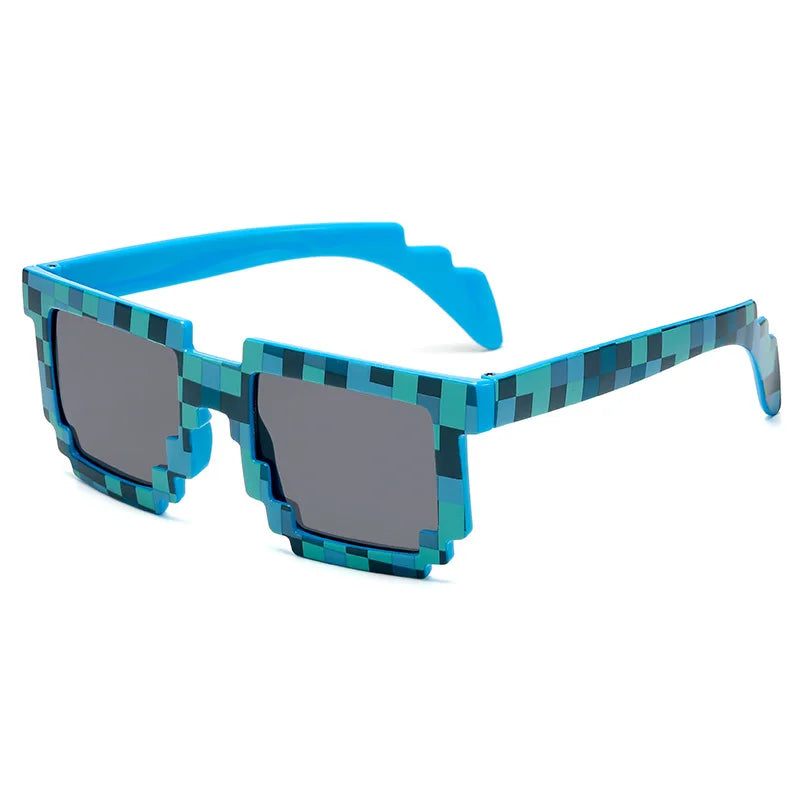 2023 New fashion Sun Glasses Hot Sale Sunglasses Creeper Glasses Novelty Mosaic Funny Goggles Boys Girls Pixel Eyewear