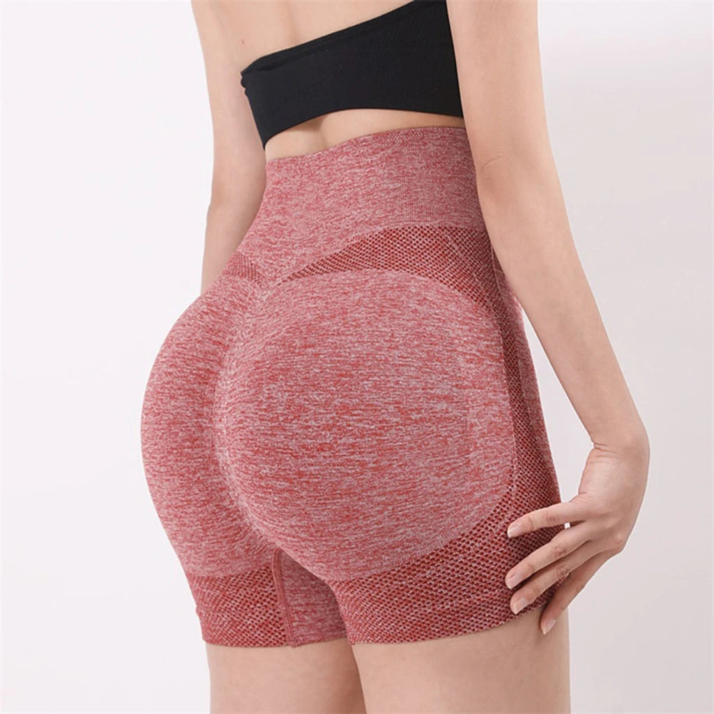 Grils Women Yoga Shorts High Waist Workout Shorts Fitness Yoga Lift Butt Fitness Ladies Yoga Gym Running Short Pants Sportswear