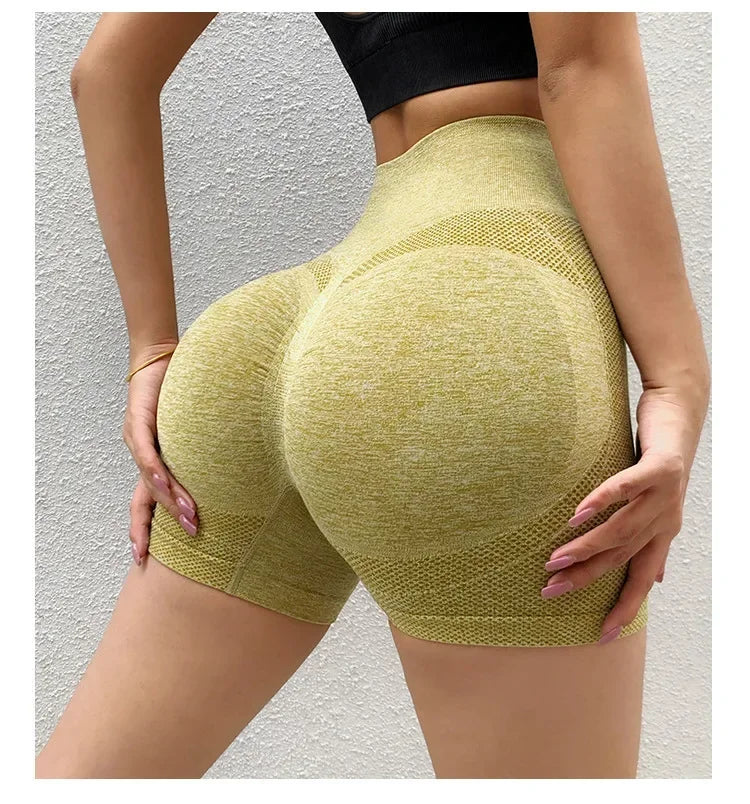 Sexy Booty Push Up Sport Yoga Shorts Women Seamless Spandex Running Cycling Short Fitness Leggings High Waist Female Gym Shorts