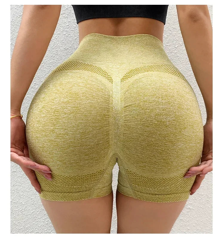 Sexy Booty Push Up Sport Yoga Shorts Women Seamless Spandex Running Cycling Short Fitness Leggings High Waist Female Gym Shorts