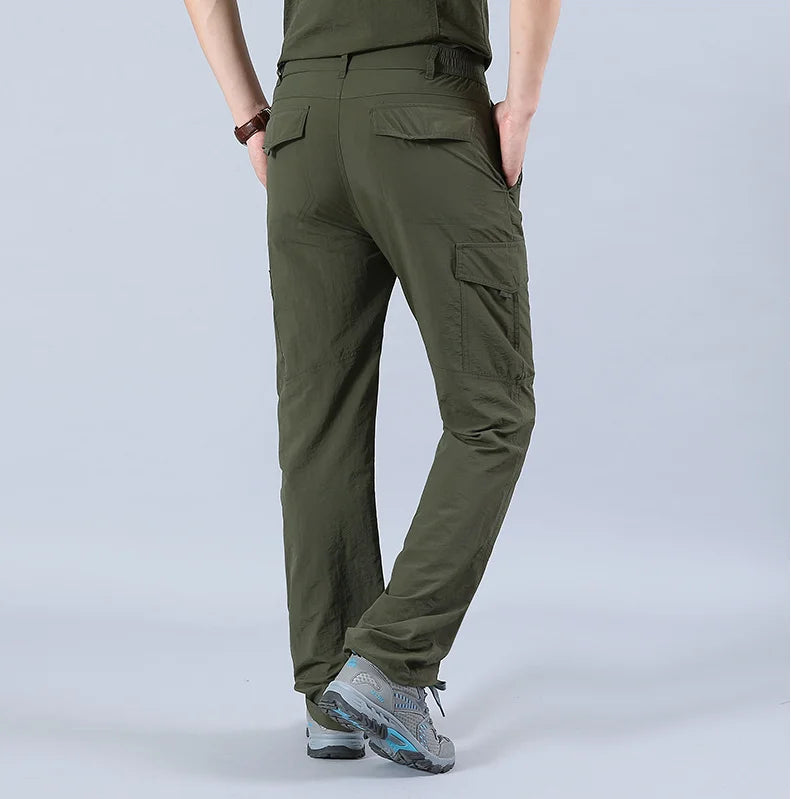 Outdoor Waterproof Tactical Cargo Pants Men Breathable Casual Army Military Long Trousers Male Quick Dry Cargo Pants