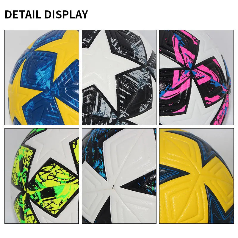 Standard Size 5 Size 4 Soccer Ball Professional Outdoors Sports Match Balls Training Seamless Football High Quality PU Material