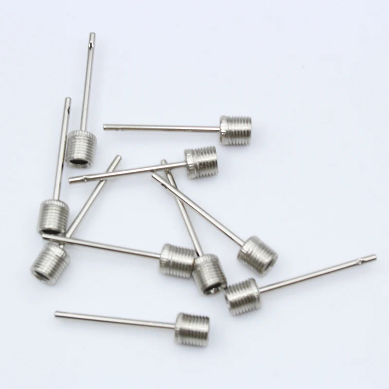 10/20Pcs Ball Air Needle Stainless Steel Pump Pin Basketball Inflating Needle Football Soccer Inflatable Valve Adaptors Nozzle