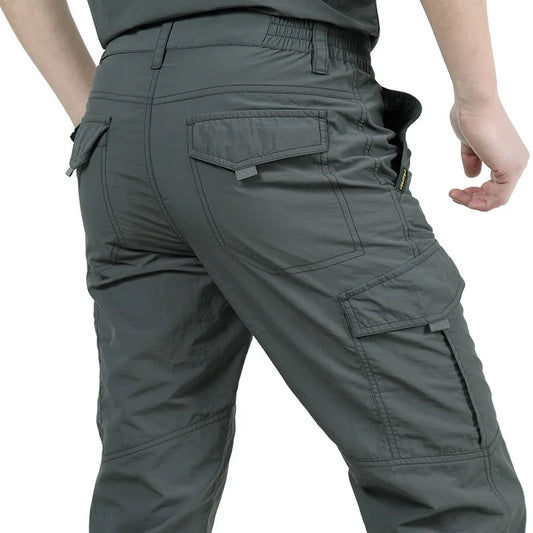 Outdoor Waterproof Tactical Cargo Pants Men Breathable Casual Army Military Long Trousers Male Quick Dry Cargo Pants