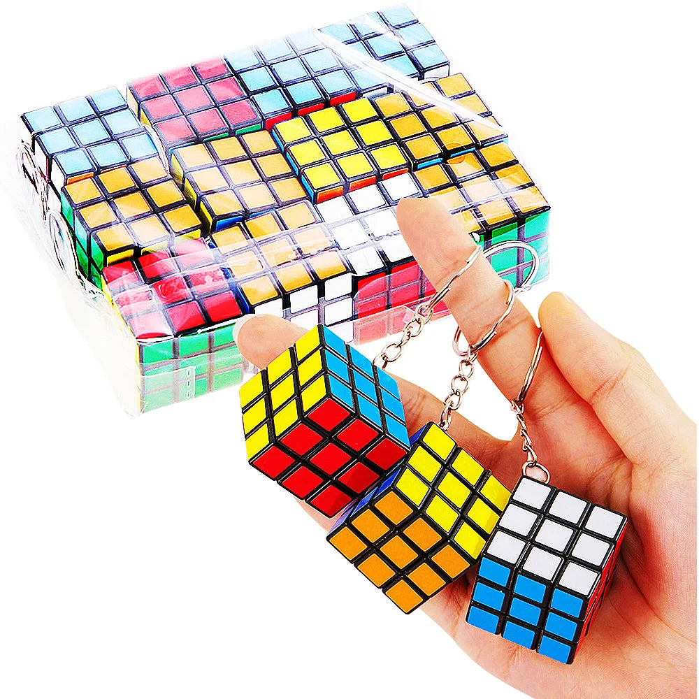 12Pcs 3cm Mini Magic Cube Children Educational Toys Kindergarten Prize Kids Birthday Party Favors Goodie Bag Pinata Fillers