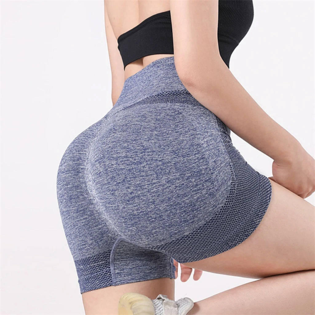 Grils Women Yoga Shorts High Waist Workout Shorts Fitness Yoga Lift Butt Fitness Ladies Yoga Gym Running Short Pants Sportswear