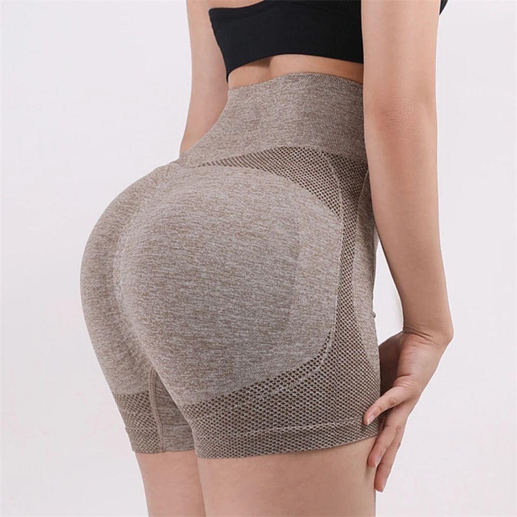 Grils Women Yoga Shorts High Waist Workout Shorts Fitness Yoga Lift Butt Fitness Ladies Yoga Gym Running Short Pants Sportswear