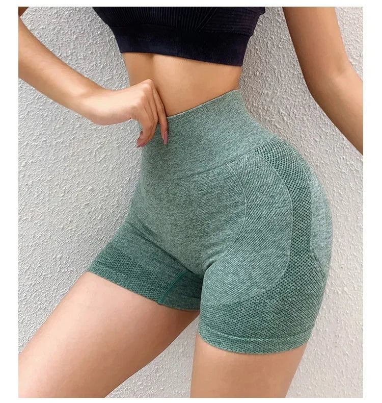 Sexy Booty Push Up Sport Yoga Shorts Women Seamless Spandex Running Cycling Short Fitness Leggings High Waist Female Gym Shorts