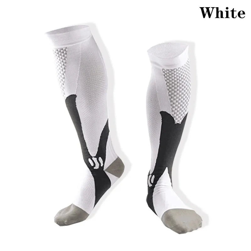 Running Men Women Compression Socks For Football Anti Fatigue Pain Relief 20-30 Mmhg Black Compression Socks Fit For Sport Socks